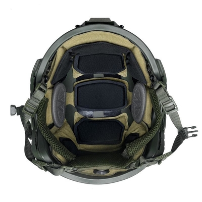 OPS-CORE FAST SF HIGH CUT HELMET SYSTEM helm taktis terbuat dari bahan PE